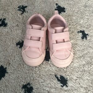 Gently worn pink toddler sneakers